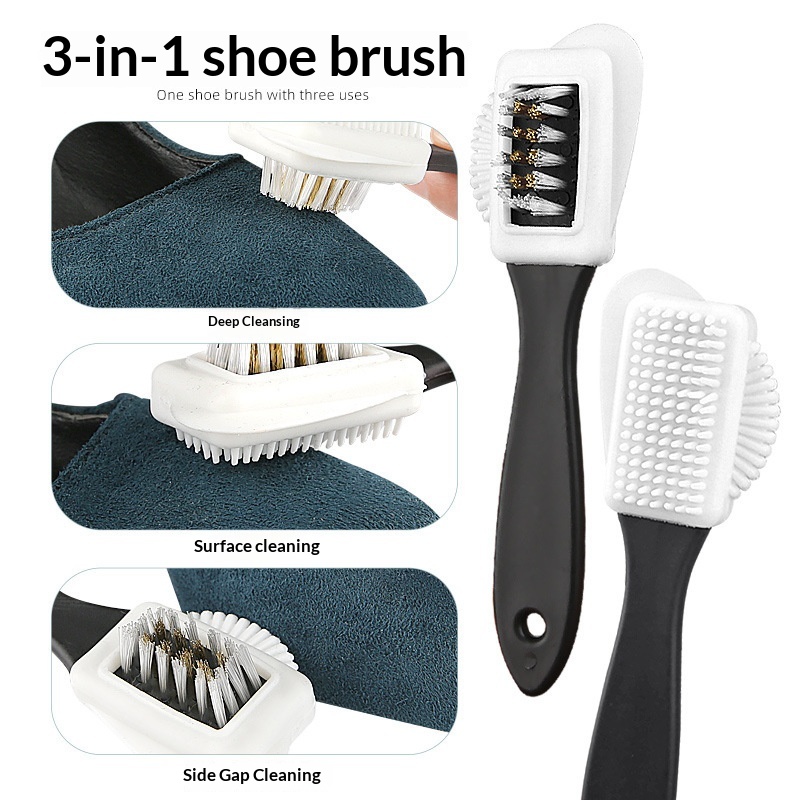 1/2pcs 3 Side Cleaning Conveni - Shoe Cleaning Brush recension och pris