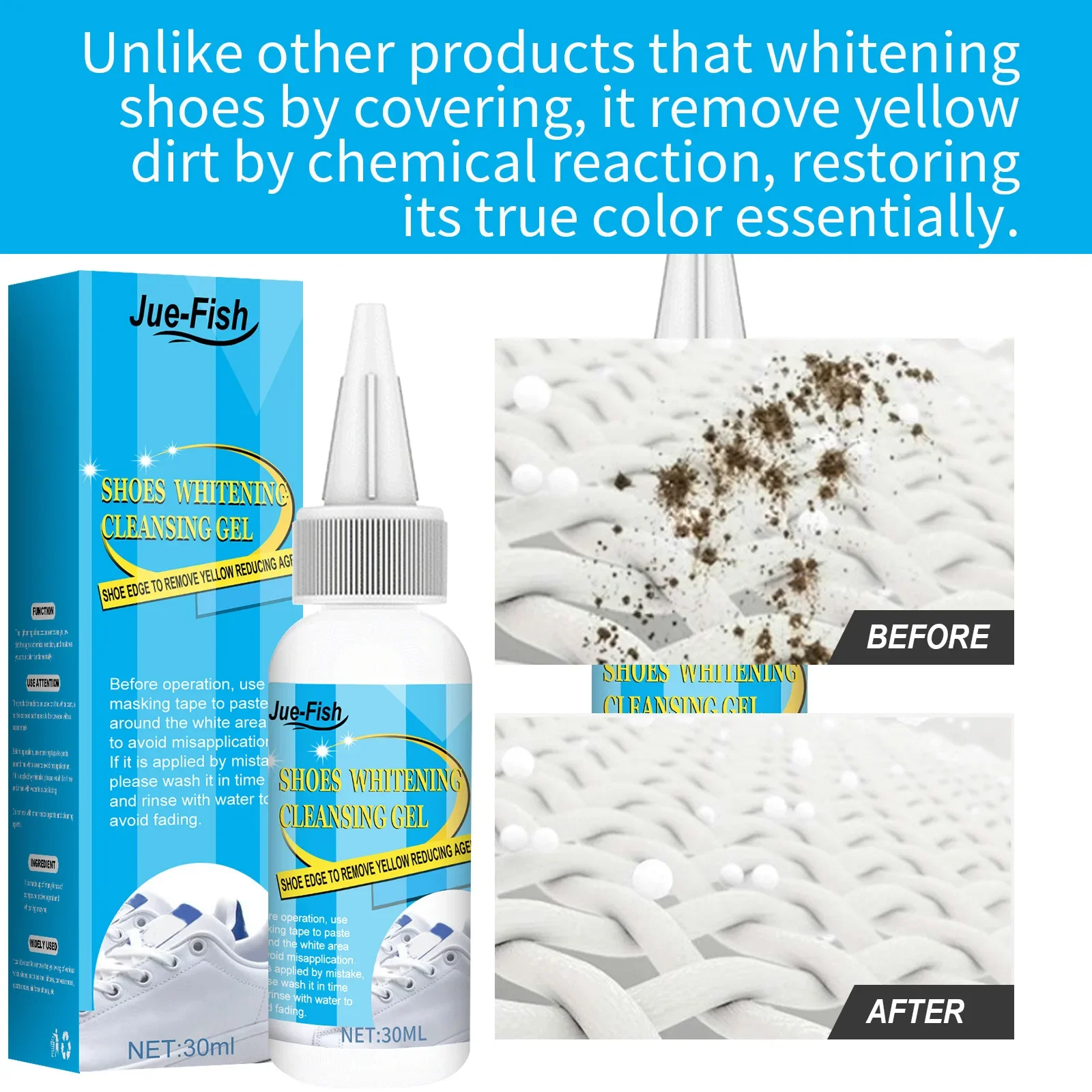 White Shoes Cleaning Gel Stain - Sneaker Care Spray recension och pris