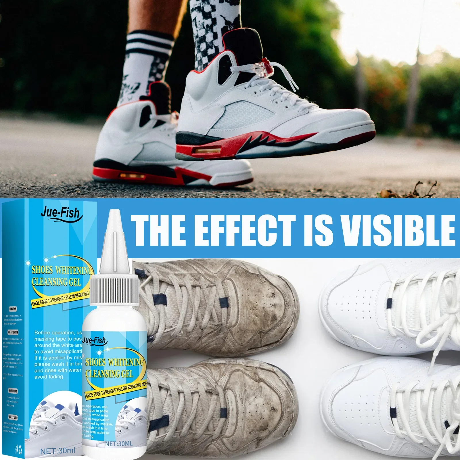 White Shoes Cleaning Gel Stain - Sneaker Care Spray recension och pris